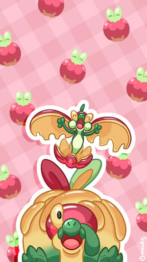 Flapple เหนือ Appletun — โปเกมอนโฟน วอลเปเปอร์