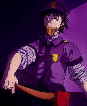 วอลเปเปอร์ FNAF Purple Guy แฟนอาร์ตแนวอนิเมะ — มอโตโรลา เรเซอร์ อัลตรา 2025 วอลเปเปอร์