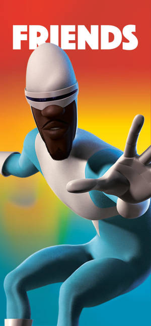วอลเปเปร Frozone กราฟิกสีสันสดใส — iPhone 16 วอลเปเปอร์