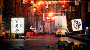 Ghostwire Tokyo 거리 쿠치사케 배경화면