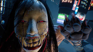 วอลเปเปอร์ Ghostwire Tokyo ผู้หญิงคอยาว