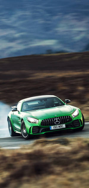 Mercedes AMG IPhone Green Racing — iPhone 13 Pro Max วอลเปเปอร์