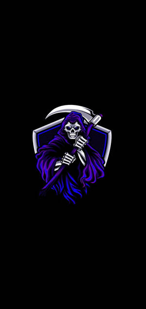 Grim Reaper โลโก้เกม HD — Galaxy S25 Ultra วอลเปเปอร์