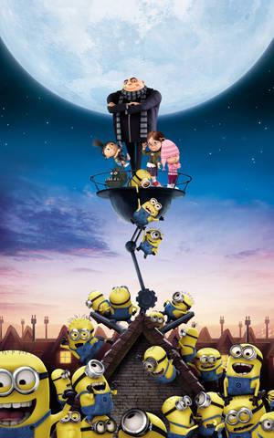 วอลเปเปอร์ Gru Girls And Minions — Galaxy Tab S10 Ultra วอลเปเปอร์