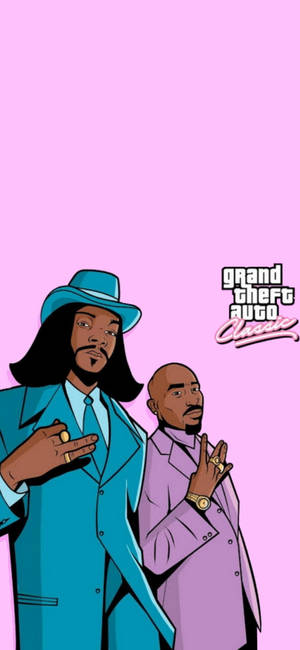GTA Snoop Dogg และ Tupac — iPhone 17 วอลเปเปอร์