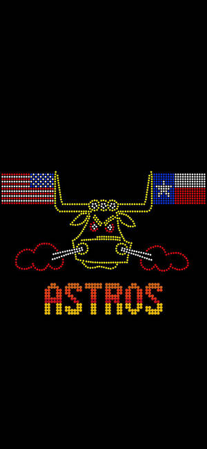 วอลเปเปอร์ Houston Astros วัวเท็กซัสสไตล์ — iPhone 14 Pro Max วอลเปเปอร์