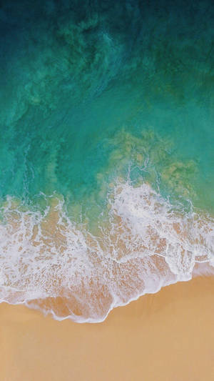 iPad Pro มุมสูงคลื่นซัดฝั่ง — iPad Pro วอลเปเปอร์