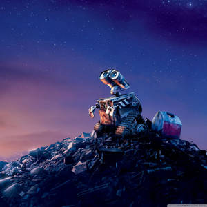 วอลเปเปอร์ iPad Retina ท้องฟ้ายามค่ำคืน Wall-E
