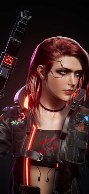 พื้นหลัง Iphone X Cyberpunk 2077 — Honor X9e Pro วอลเปเปอร์