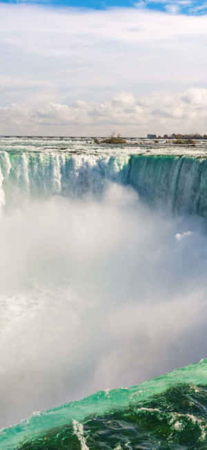 พื้นหลัง iPhone X Niagara Falls — Realme Narzo Power วอลเปเปอร์
