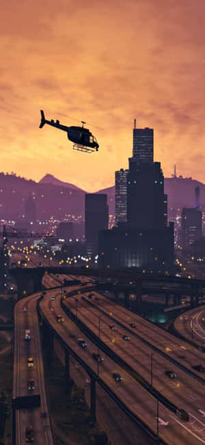 พื้นหลัง iPhone X Grand Theft Auto V — Oppo F31 Pro วอลเปเปอร์