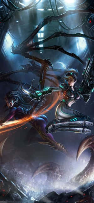พื้นหลัง iPhone X Starcraft II — POCO M7 Plus วอลเปเปอร์