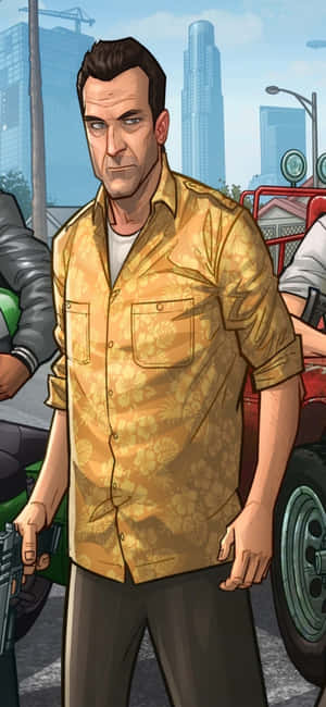 พื้นหลัง Iphone X Grand Theft Auto V — Redmi 15 วอลเปเปอร์