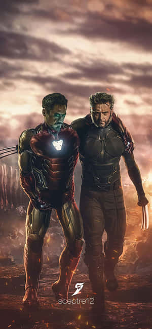 iPhone X พื้นหลัง Iron Man — Oppo A วอลเปเปอร์