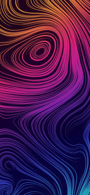 iPhone X ลายเกลียวนามธรรม — Oppo Find X9s วอลเปเปอร์