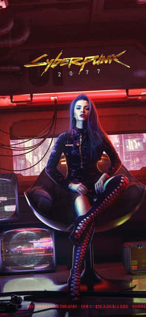 พื้นหลัง iPhone Xs Max Cyberpunk 2077 — Realme C85 Pro วอลเปเปอร์