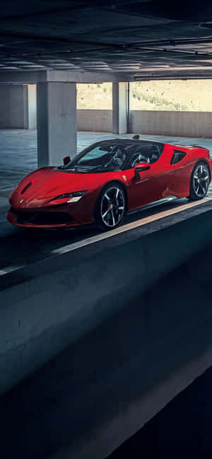 Iphone Xs Max Ferrari พื้นหลัง — Realme Narzo 80 Pro วอลเปเปอร์