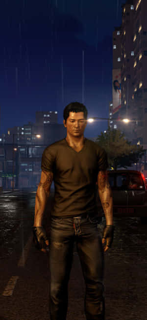 iPhone Xs Sleeping Dogs พื้นหลัง — สลีปปิ้ง ด็อกส์ วอลเปเปอร์