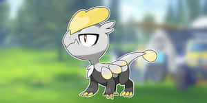 Jangmo-o กับทิวทัศน์โปเกมอน — เกมวิดีโอ GIF วอลเปเปอร์