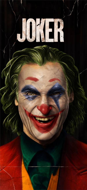 วอลเปเปอร์ Joaquin Phoenix หัวเราะในภาพยนตร์ Joker 2019 — iPhone 12 วอลเปเปอร์
