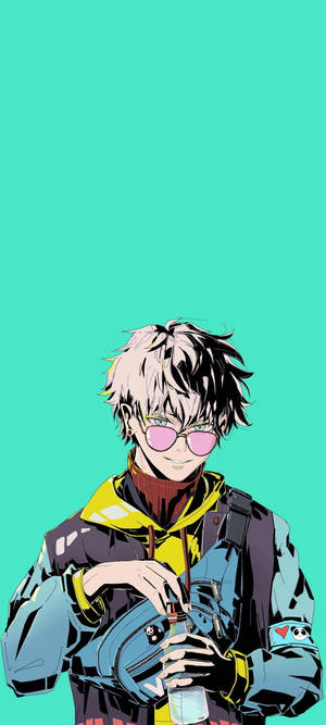 Jujutsu Kaisen โกโจ อาร์ตเท่ — Galaxy S26 วอลเปเปอร์
