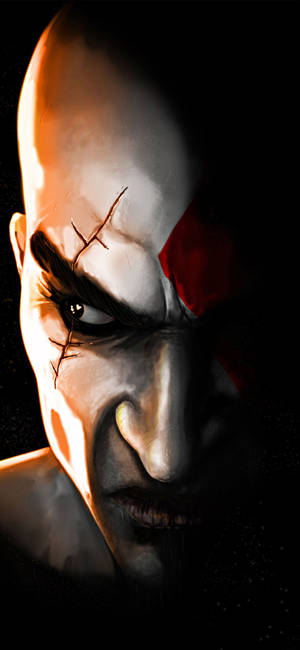 วอลเปเปอร์ Kratos ผู้เกรียงไกรจากเกม God Of War — iPhone 13 วอลเปเปอร์