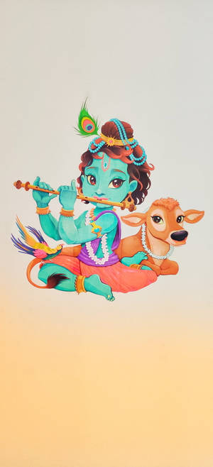 Krishna HD ศิลปะวัว — พิกเซล 11 วอลเปเปอร์