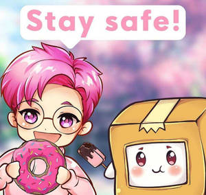 LankyBox อนิเมชั่น จัสติน และ บ็อกซี่ — การ์ตูนน่ารัก วอลเปเปอร์