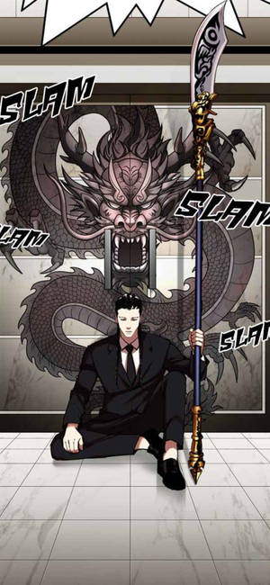 วอลเปเปอร์ Lookism เสี่ยวหลงกับอาวุธ — iPhone 14 วอลเปเปอร์