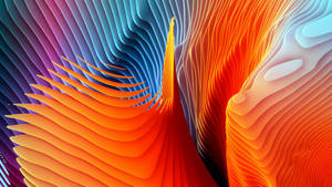 วอลเปเปอร์คลื่นเกลียวนามธรรมสีส้มสำหรับ MacBook Pro — MacBook Pro วอลเปเปอร์