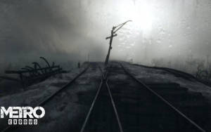 Metro Exodus รางรถไฟ 3440x1440 — ฤดูหนาว วอลเปเปอร์