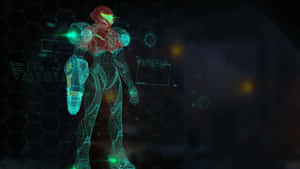 Metroid Dread — นีออนสีฟ้า วอลเปเปอร์
