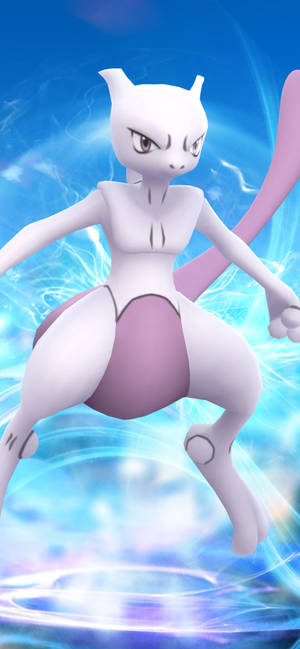 วอลเปเปอร์ Mewtwo ในเกมมือถือ — iPhone 12 วอลเปเปอร์