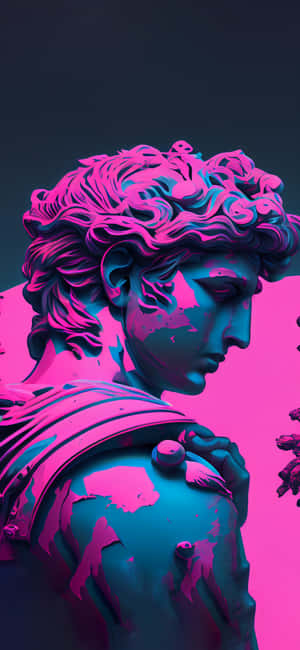 พื้นหลัง Vaporwave — Realme Note 70 วอลเปเปอร์