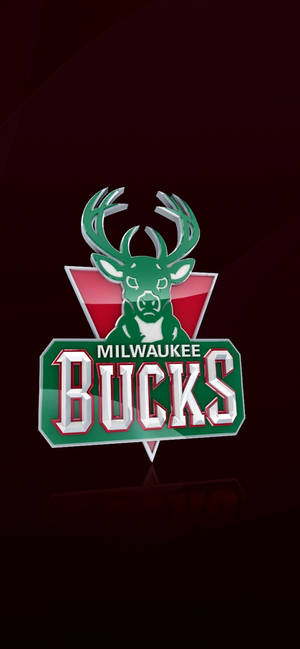 วอลเปเปอร์ Milwaukee Bucks สีแดงเข้ม — iPhone 15 Pro Max วอลเปเปอร์
