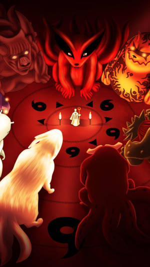 Naruto Phone สัตว์หางน่ารัก — อนิเมะมือถือ วอลเปเปอร์