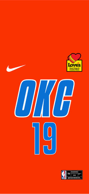 NBA โอคลาโฮมา ซิตี ธันเดอร์ เสื้อหมายเลข 19 — Redmi Note 17 Pro วอลเปเปอร์