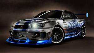 Nissan Skyline ในแอ็กชัน - สัญลักษณ์แห่งซีรีส์ Fast and Furious — Jdm สวยงาม วอลเปเปอร์