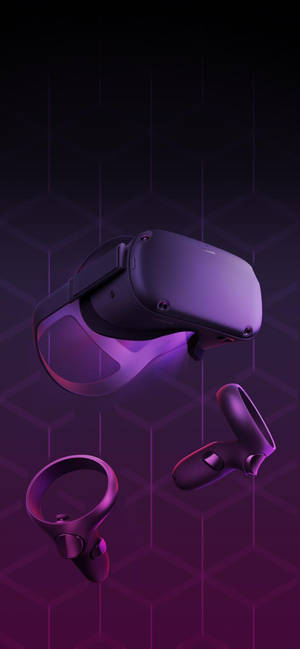 วอลเปเปอร์ Oculus Quest 2 ศิลปะนามธรรมสีม่วง — iPhone 14 Pro วอลเปเปอร์