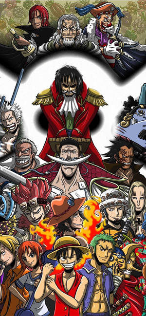 วอลเปเปอร์คีย์อาร์ต One Piece สำหรับ iPhone — iPhone 14 Plus วอลเปเปอร์