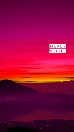 วอลเปเปอร์ Oneplus Never Settle Dusk