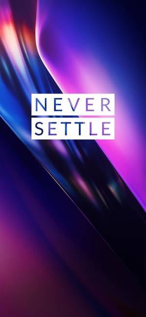 วอลเปเปอร์ Oneplus Violet Never Settle — iPhone 16e วอลเปเปอร์