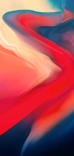 วอลเปเปอร์ Oneplus ลายเส้นสโมกกีสีอบอุ่น — iPhone 17 วอลเปเปอร์