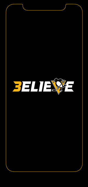 วอลเปเปอร์โลโก้ Believe Pittsburgh Penguins — iPhone 14 Plus วอลเปเปอร์