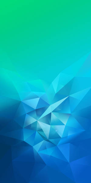 Realme รูปหลายเหลี่ยมฟ้า-เขียว