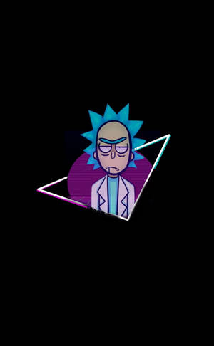 พื้นหลัง Rick And Morty สไตล์ Vaporwave เสพยา — เสี่ยวหมี่ แท็บเล็ต มินิ วอลเปเปอร์