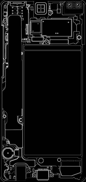 วอลเปเปอร์โทรศัพท์ Galaxy S10 Plus สีดำและขาว — iPhone 13 Pro วอลเปเปอร์