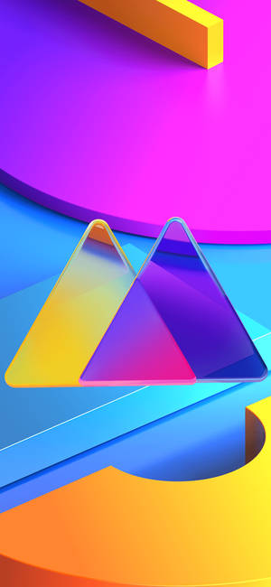 Samsung Mobile รูปทรงนามธรรม — Galaxy S24 วอลเปเปอร์