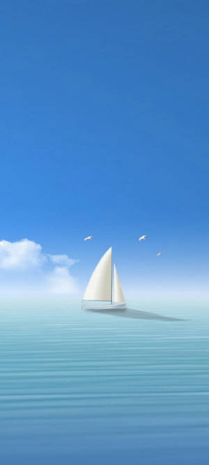 วอลเปเปอร์ Samsung S21 Ultra เรือใบสงบ