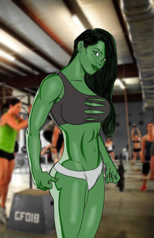 วอลเปเปอร์ She-Hulk ที่ยิม — Honor MagicPad 3 Pro 12.3 วอลเปเปอร์
